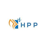 hpp credit reparatie accounting logo ontwerp Aan wit achtergrond. hpp creatief initialen groei diagram brief logo concept. hpp bedrijf financiën logo ontwerp. vector