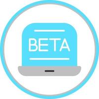 bèta vector icoon ontwerp