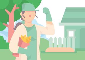 Gardener Tradesman Expert Vector