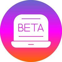 bèta vector icoon ontwerp