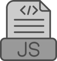 javascript het dossier vector icoon ontwerp