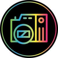 spiegelloze camera plat pictogram vector