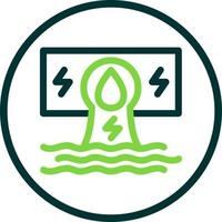 waterkracht platte pictogram vector