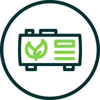 biogas plat pictogram vector