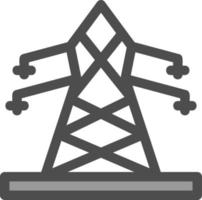 elektrische toren platte pictogram vector