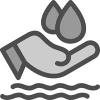 water besparen platte pictogram vector