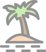palm eiland vector icoon ontwerp