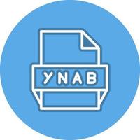 ynab het dossier formaat icoon vector