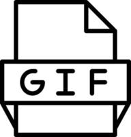 gif het dossier formaat icoon vector