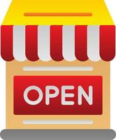 winkel Open vector icoon ontwerp