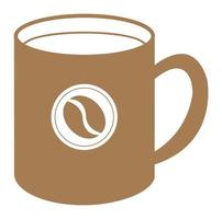 koffie mok sticker vector illustratie