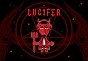 Lucifer Cartoon Illustratie vector