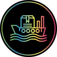 wereldwijd Verzending boot vector icoon ontwerp