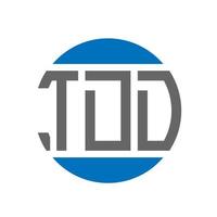 tdd brief logo ontwerp Aan wit achtergrond. tdd creatief initialen cirkel logo concept. tdd brief ontwerp. vector