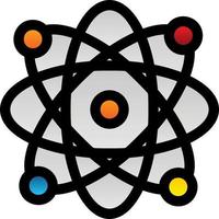 atomen glyph icoon vector