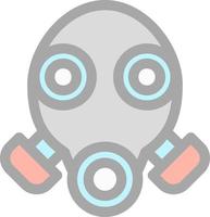 gasmasker glyph icoon vector