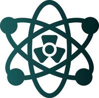 nucleair kernsplijting glyph icoon vector