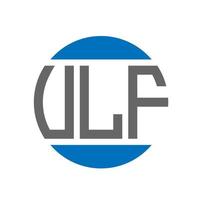 vlf brief logo ontwerp Aan wit achtergrond. vlf creatief initialen cirkel logo concept. vlf brief ontwerp. vector