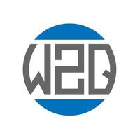 wzq brief logo ontwerp Aan wit achtergrond. wzq creatief initialen cirkel logo concept. wzq brief ontwerp. vector