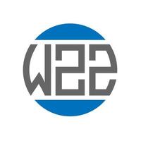 wzz brief logo ontwerp Aan wit achtergrond. wzz creatief initialen cirkel logo concept. wzz brief ontwerp. vector