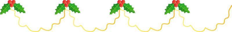 Kerstmis overladen slinger Spar Afdeling vector