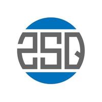zsq brief logo ontwerp Aan wit achtergrond. zsq creatief initialen cirkel logo concept. zsq brief ontwerp. vector