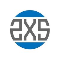zxs brief logo ontwerp Aan wit achtergrond. zxs creatief initialen cirkel logo concept. zxs brief ontwerp. vector