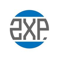 zxp brief logo ontwerp Aan wit achtergrond. zxp creatief initialen cirkel logo concept. zxp brief ontwerp. vector