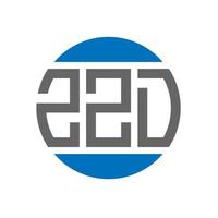 zzd brief logo ontwerp Aan wit achtergrond. zzd creatief initialen cirkel logo concept. zzd brief ontwerp. vector