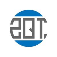 zqt brief logo ontwerp Aan wit achtergrond. zqt creatief initialen cirkel logo concept. zqt brief ontwerp. vector