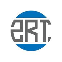 zrt brief logo ontwerp Aan wit achtergrond. zrt creatief initialen cirkel logo concept. zrt brief ontwerp. vector