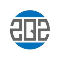 zqz brief logo ontwerp Aan wit achtergrond. zqz creatief initialen cirkel logo concept. zqz brief ontwerp. vector