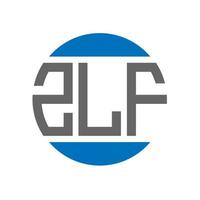 zlf brief logo ontwerp Aan wit achtergrond. zlf creatief initialen cirkel logo concept. zlf brief ontwerp. vector