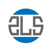 zls brief logo ontwerp Aan wit achtergrond. zls creatief initialen cirkel logo concept. zls brief ontwerp. vector