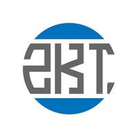 zkt brief logo ontwerp Aan wit achtergrond. zkt creatief initialen cirkel logo concept. zkt brief ontwerp. vector