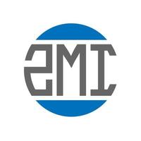 zmi brief logo ontwerp Aan wit achtergrond. zmi creatief initialen cirkel logo concept. zmi brief ontwerp. vector