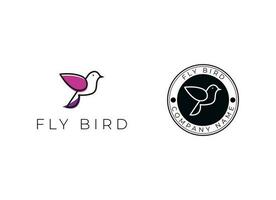 vogel logo hipster wijnoogst retro vector lijn schets monoline kunst icoon