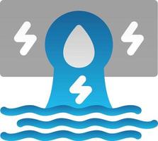 waterkracht platte pictogram vector