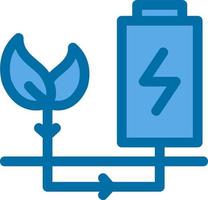 groene energie platte pictogram vector