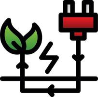 energiebesparende platte pictogram vector