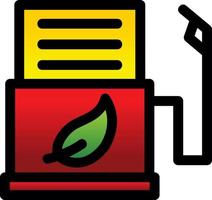 biobrandstof station plat pictogram vector