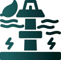 wave power platte pictogram vector