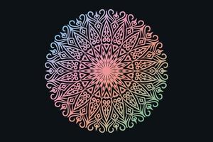 luxe sier- mandala ontwerp achtergrond pro vector