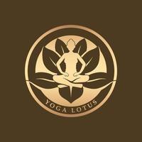 yoga logo en vector met leuze sjabloon