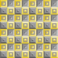geel pleinen grijs geruit rooster naadloos achtergrond vector