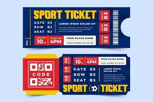 Amerikaans voetbal toernooi sport evenement ticket ontwerp sjabloon gemakkelijk en elegant ontwerp vector