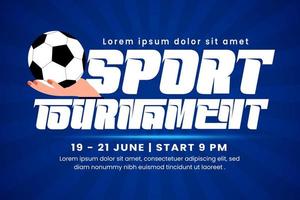 Amerikaans voetbal toernooi sport evenement achtergrond ontwerp sjabloon gemakkelijk naar aanpassen vector