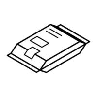 een icoon van pakket lijn ontwerp vector