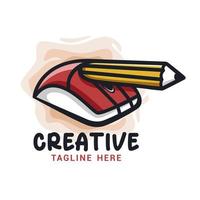 creatief muis logo vector tamplate