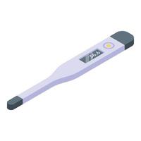 thermometer icoon, isometrische stijl vector